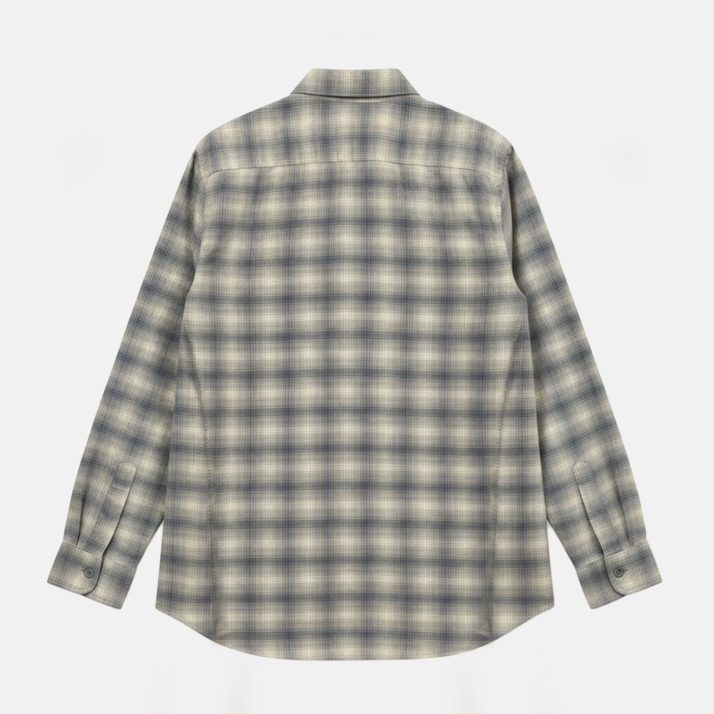 Super Flea Market+Tom Ford+Grey and blue plaid shirt +Joko Winterscheidt+3